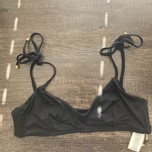 NEVER WORN Vitamin A Black bikini top